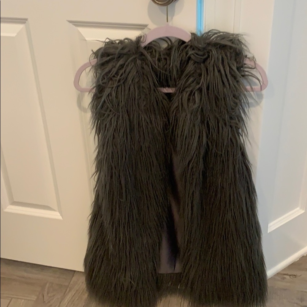 Faux fur vest